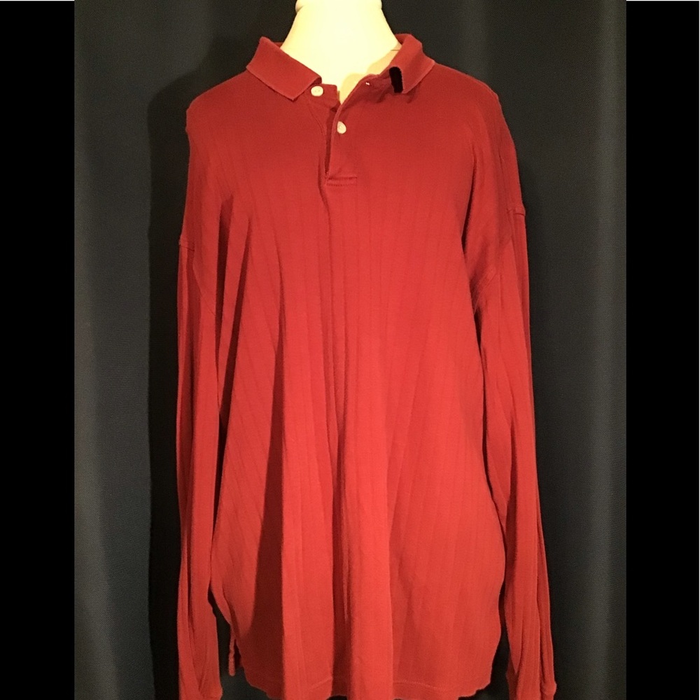 Men’s Size extra large long sleeve red polo shirt